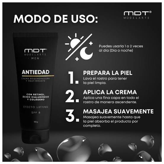 CREMA ANTIEDAD ANTIARRUGAS-Facial Reafirmante Hombre Modelarte.
