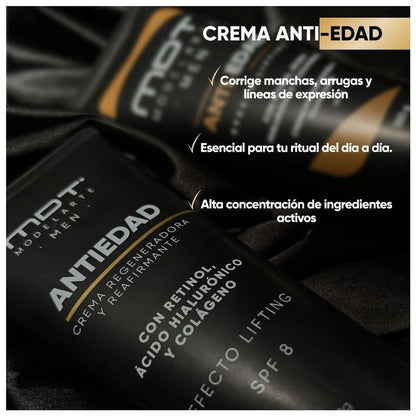 CREMA  ANTIEDAD ANTIARRUGAS-Facial Reafirmante Hombre Modelarte.